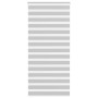 Light gray zebra curtain 95x200cm, fabric width 90.9 cm, made of polyester. by , Blinds and blinds - Ref: Foro24-4014468, Pri...