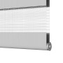 Light gray zebra curtain 95x200cm, fabric width 90.9 cm, made of polyester. by , Blinds and blinds - Ref: Foro24-4014468, Pri...