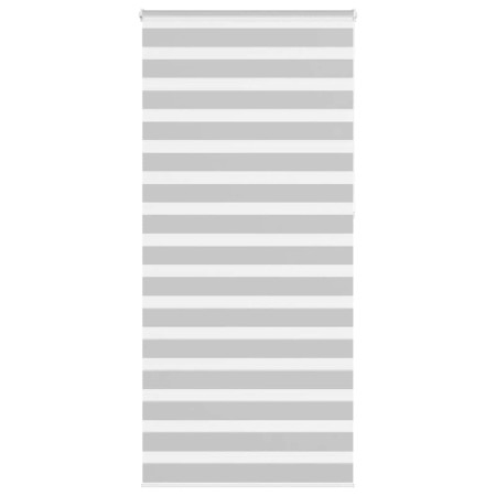 Light gray zebra curtain 95x230 cm, fabric width 90.9 cm, made of polyester. by , Blinds and blinds - Ref: Foro24-4014494, Pr...