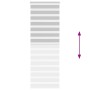 Light gray zebra curtain 70x230 cm, fabric width 65.9 cm, made of polyester. by , Blinds and blinds - Ref: Foro24-4014489, Pr...