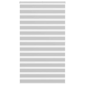 Light gray zebra curtain 130x200cm, fabric width 125.9cm, made of polyester. by , Blinds and blinds - Ref: Foro24-4014475, Pr...