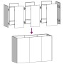 Cold-rolled white steel planter 120x40x80 cm by , Pots and planters - Ref: Foro24-860718, Price: 163,70 €, Discount: %