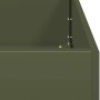 Pflanzgefäß aus kaltgewalztem Stahl in Olivgrün 80x40x80 cm von , Töpfe und Pflanzgefäße - Ref: Foro24-860713, Preis: 97,70 €...