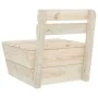 Gartenmöbel-Set 2-teilig aus imprägniertem Tannenholz von vidaXL, Modulare Sofas für den Außenbereich - Ref: Foro24-315636, P...