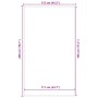 Anthrazitfarbene Fußmatte 115x200 cm von , Fußmatten - Ref: Foro24-4105553, Preis: 55,99 €, Rabatt: %