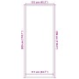 Gestreifter Fußabtreter in Schwarz und Grau 115x300 cm von , Fußmatten - Ref: Foro24-4105598, Preis: 81,47 €, Rabatt: %