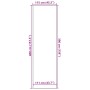 Graue Fußmatte 115x400 cm von , Fußmatten - Ref: Foro24-4105643, Preis: 105,20 €, Rabatt: %
