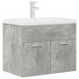Badezimmermöbel mit integriertem Waschbecken und grauem Betonhahn. von , Badezimmermöbel - Ref: Foro24-3324889, Preis: 198,00...