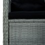 Gartenmöbel-Set 3-teilig hellgraues synthetisches Rattan und Kissen von vidaXL, Gartensets - Ref: Foro24-3060182, Preis: 335,...