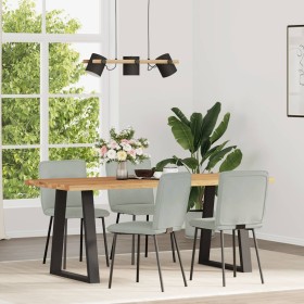 Dining chairs, set of 4, light gray velvet by , dining chairs - Ref: Foro24-3315309, Price: 169,74 €, Discount: %