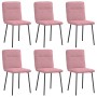 Esstischstühle, 6 Stück, rosa Samt von , Essstühle - Ref: Foro24-3315583, Preis: 250,34 €, Rabatt: %