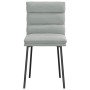 Dining chairs, set of 4, light gray velvet by , dining chairs - Ref: Foro24-3315382, Price: 186,27 €, Discount: %