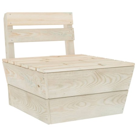 Central sectional pallet sofa made of impregnated fir wood by vidaXL, Modular outdoor sofas - Ref: Foro24-315633, Price: 58,5...