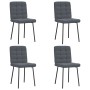 Esstischstühle, 4 Stück, dunkelgraues Samtgewebe. von , Essstühle - Ref: Foro24-3315181, Preis: 173,50 €, Rabatt: %