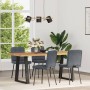 Esstischstühle, 4 Stück, dunkelgraues Samtgewebe. von , Essstühle - Ref: Foro24-3315181, Preis: 173,50 €, Rabatt: %