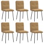 Sillas de comedor 6 unidades terciopelo marrón de , Sillas de comedor - Ref: Foro24-3315687, Precio: 256,75 €, Descuento: %