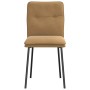 Esszimmerstühle, 6 Stück, braunes Samtgewebe von , Essstühle - Ref: Foro24-3315687, Preis: 256,75 €, Rabatt: %