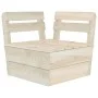 Ecksofa aus imprägnierten Tannenholzpaletten von vidaXL, Modulare Sofas für den Außenbereich - Ref: Foro24-315634, Preis: 59,...