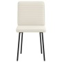 Esszimmerstühle, 2 Stück, cremefarbenes Samtgewebe von , Essstühle - Ref: Foro24-4101142, Preis: 89,92 €, Rabatt: %