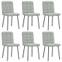 Sillas de comedor giratorias 6 uds terciopelo gris claro de , Sillas de comedor - Ref: Foro24-3315450, Precio: 257,79 €, Desc...