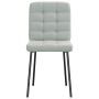 Drehbare Esszimmerstühle, 6 Stück, hellgraues Samtgewebe. von , Essstühle - Ref: Foro24-3315450, Preis: 257,91 €, Rabatt: %