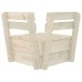 Sectional corner sofa made of impregnated fir wood pallets by vidaXL, Modular outdoor sofas - Ref: Foro24-315634, Price: 59,1...