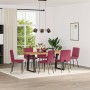 Esstischstühle, 6 Stück, Samt, Weinrot. von , Essstühle - Ref: Foro24-3315478, Preis: 249,03 €, Rabatt: %