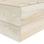 Ecksofa aus imprägnierten Tannenholzpaletten von vidaXL, Modulare Sofas für den Außenbereich - Ref: Foro24-315634, Preis: 60,...