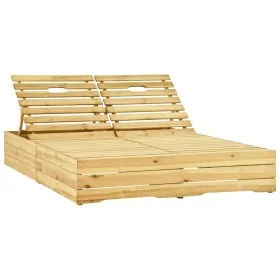 Green impregnated pine wood double lounger by vidaXL, Loungers - Ref: Foro24-315404, Price: 248,21 €, Discount: %