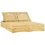 Green impregnated pine wood double lounger by vidaXL, Loungers - Ref: Foro24-315404, Price: 248,10 €, Discount: %