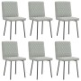 Swivel dining chairs 6 pcs light gray velvet by , dining chairs - Ref: Foro24-3315473, Price: 251,03 €, Discount: %