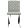 Drehbare Esszimmerstühle, 6 Stück, hellgraues Samtgewebe. von , Essstühle - Ref: Foro24-3315473, Preis: 251,03 €, Rabatt: %