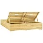 Green impregnated pine wood double lounger by vidaXL, Loungers - Ref: Foro24-315404, Price: 248,10 €, Discount: %