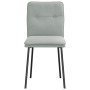Drehbare Esszimmerstühle, 6 Stück, hellgraues Samtgewebe. von , Essstühle - Ref: Foro24-3315679, Preis: 259,55 €, Rabatt: %