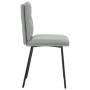 Drehbare Esszimmerstühle, 6 Stück, hellgraues Samtgewebe. von , Essstühle - Ref: Foro24-3315679, Preis: 259,55 €, Rabatt: %