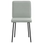Drehbare Esszimmerstühle, 6 Stück, hellgraues Samtgewebe. von , Essstühle - Ref: Foro24-3315503, Preis: 253,16 €, Rabatt: %