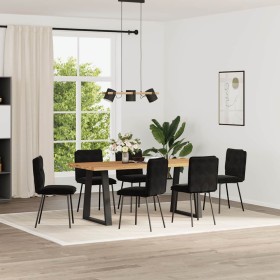 Silla de comedor 6 unidades terciopelo negro de , Sillas de comedor - Ref: Foro24-3315685, Precio: 259,98 €, Descuento: %