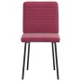 Esstischstühle, 6 Stück, in burgunderrotem Samt. von , Essstühle - Ref: Foro24-3315508, Preis: 251,16 €, Rabatt: %