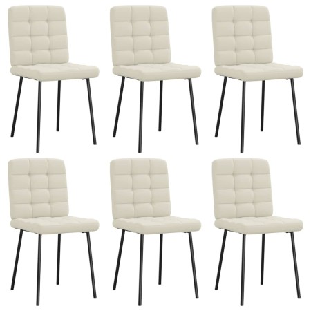 Esszimmerstühle, 6 Stück aus cremefarbenem Samt. von , Essstühle - Ref: Foro24-3315459, Preis: 257,34 €, Rabatt: %
