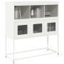 Aparador de acero laminado en frío blanco 100,5x39x107 cm de , Aparadores - Ref: Foro24-853421, Precio: 93,50 €, Descuento: %
