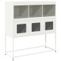 Aparador de acero laminado en frío blanco 100,5x39x107 cm de , Aparadores - Ref: Foro24-853421, Precio: 93,50 €, Descuento: %
