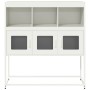 Aparador de acero laminado en frío blanco 100,5x39x107 cm de , Aparadores - Ref: Foro24-853421, Precio: 93,50 €, Descuento: %