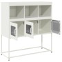 Aparador de acero laminado en frío blanco 100,5x39x107 cm de , Aparadores - Ref: Foro24-853421, Precio: 93,50 €, Descuento: %