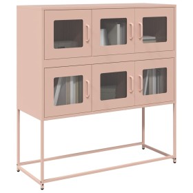 Cold-rolled steel sideboard in pink 100.5x39x107 cm by , Sideboards - Ref: Foro24-853423, Price: 139,98 €, Discount: %