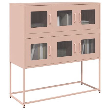 Cold-rolled steel sideboard in pink 100.5x39x107 cm by , Sideboards - Ref: Foro24-853423, Price: 139,98 €, Discount: %