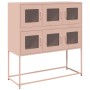 Cold-rolled steel sideboard in pink 100.5x39x107 cm by , Sideboards - Ref: Foro24-853423, Price: 139,98 €, Discount: %
