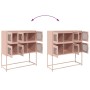 Cold-rolled steel sideboard in pink 100.5x39x107 cm by , Sideboards - Ref: Foro24-853423, Price: 139,98 €, Discount: %