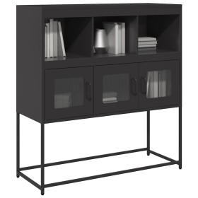 Cold-rolled black steel sideboard 100.5x39x107 cm by , Sideboards - Ref: Foro24-853416, Price: 114,72 €, Discount: %