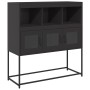 Kaltgewalzter schwarzer Stahlschrank 100,5x39x107 cm von , Sideboards - Ref: Foro24-853416, Preis: 89,12 €, Rabatt: %
