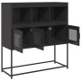 Kaltgewalzter schwarzer Stahlschrank 100,5x39x107 cm von , Sideboards - Ref: Foro24-853416, Preis: 89,12 €, Rabatt: %
